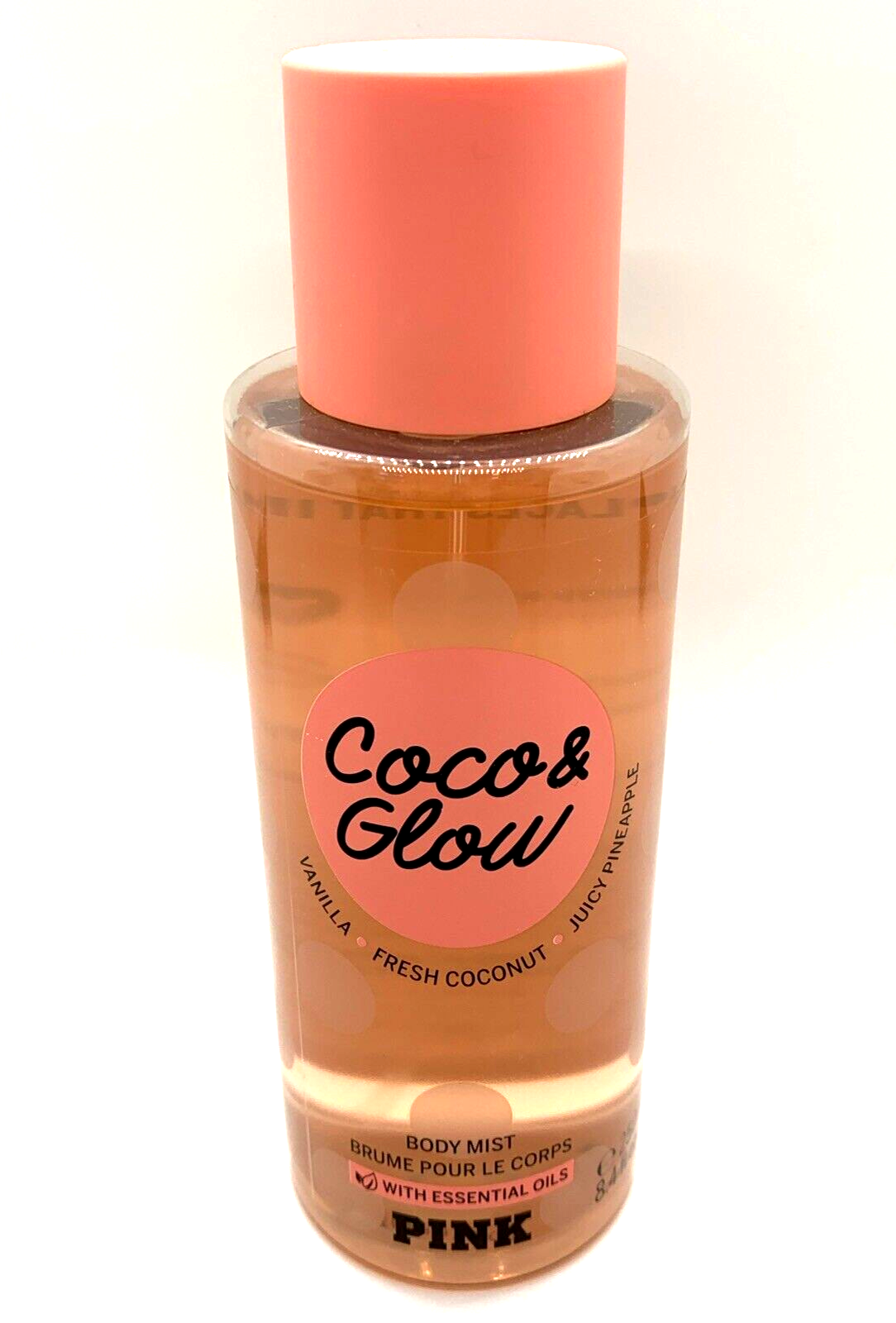 Victoria's Secret COCO & GLOW Body Mist LG 8.4 Oz VANILLA
