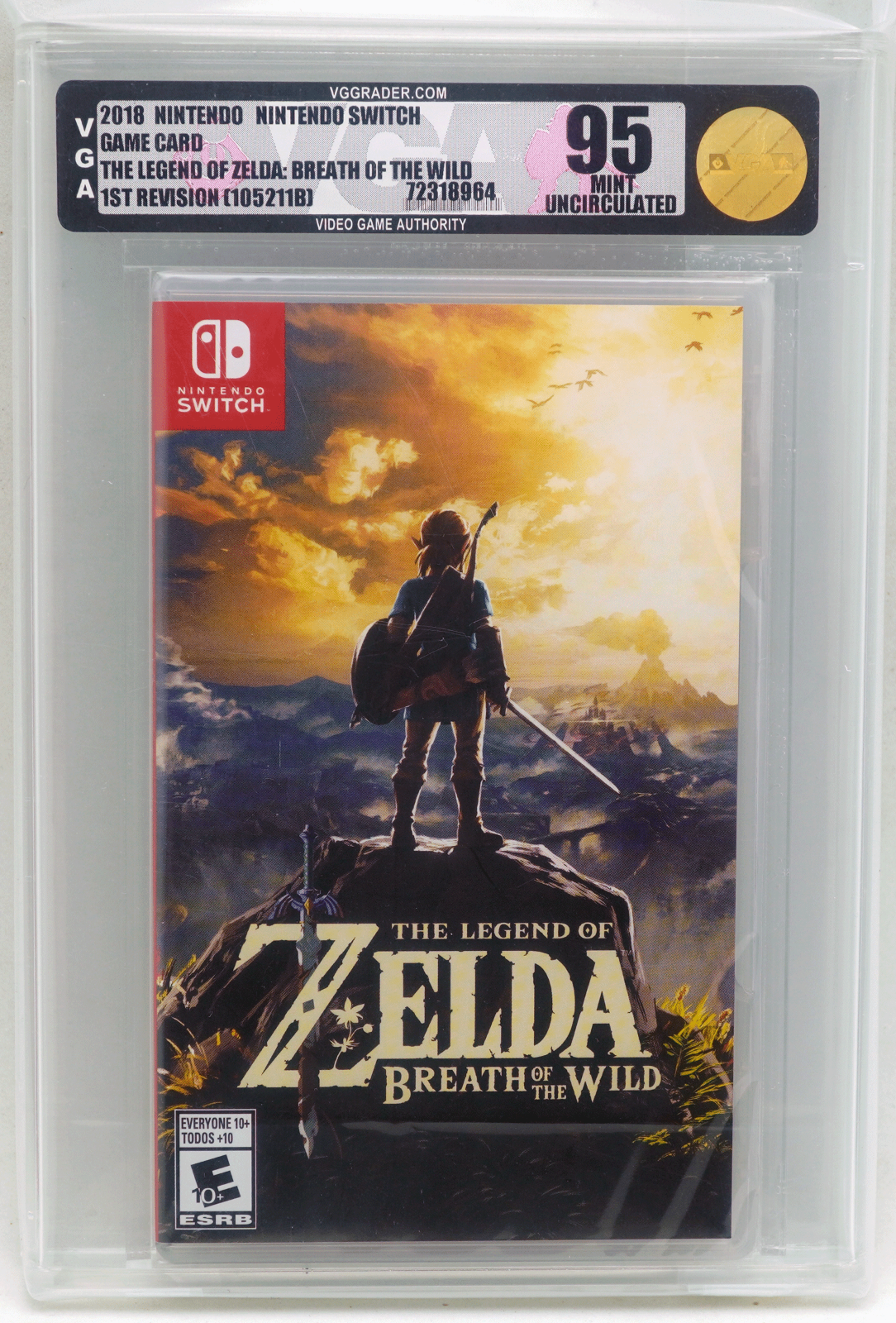 Nintendo Switch Zelda Breath of the Wild VGA 95 Uncirculated Mint