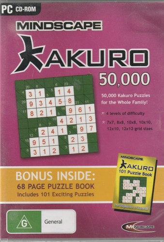 Pc Game - Mindscape - Kakuro 50,000 - Brand New & Sealed - Picture 1 of 1