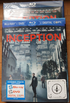 Inception Blu-ray + DVD & Hologram Slipcover BRAND NEW - Factory Sealed!