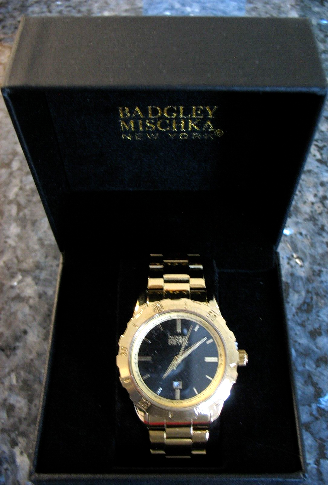 Badgley Mischka New York Men's Wristwatch Stainless Steel Badgley Mischka New York Men's Wristwatch Stainless Steel