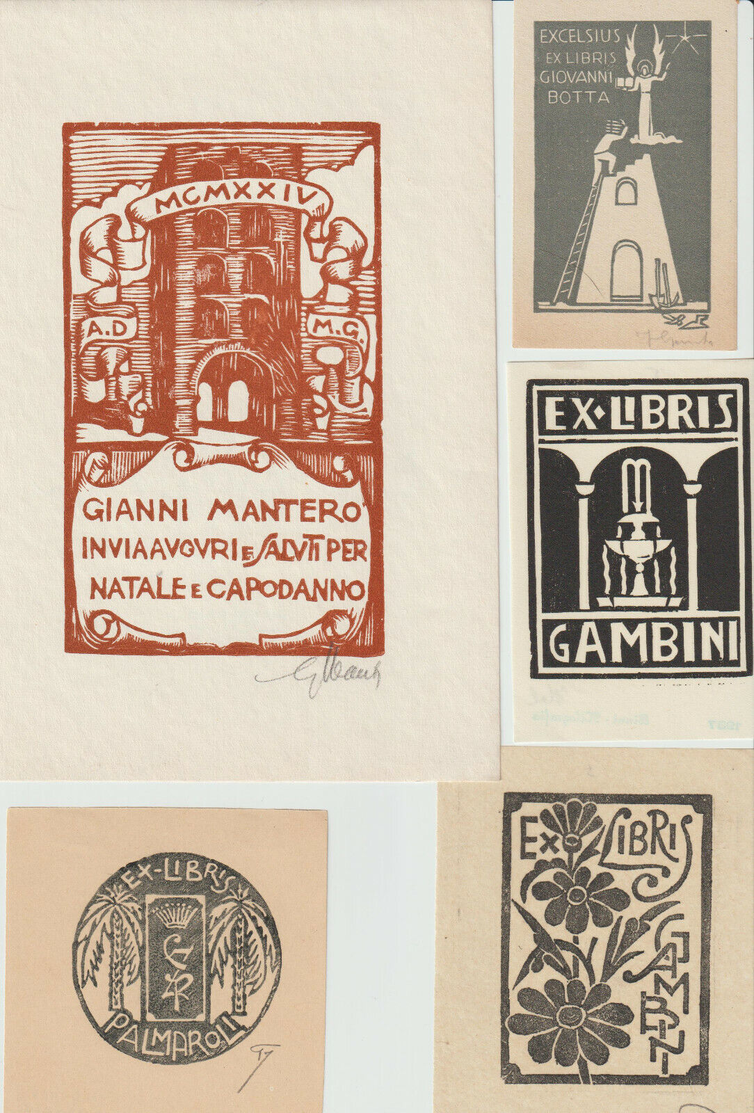 5 Ex libris Art Deco Exlibris by v. artist / Italy | eBay 5 Ex libris Art Deco Exlibris by v. artist / Italy | eBay