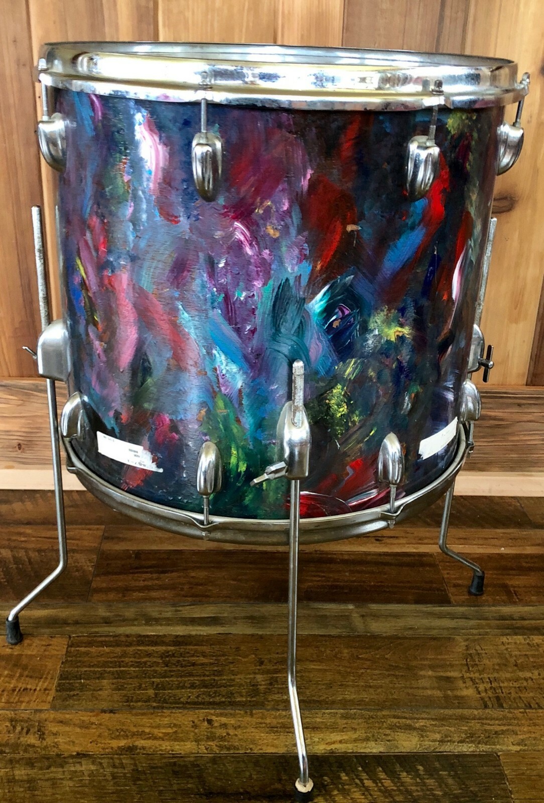 SLINGERLAND 16X18 VINTAGE FLOOR TOM/ 3 PLY/ FAIR COND/SHIPS FAST!/MADE IN USA