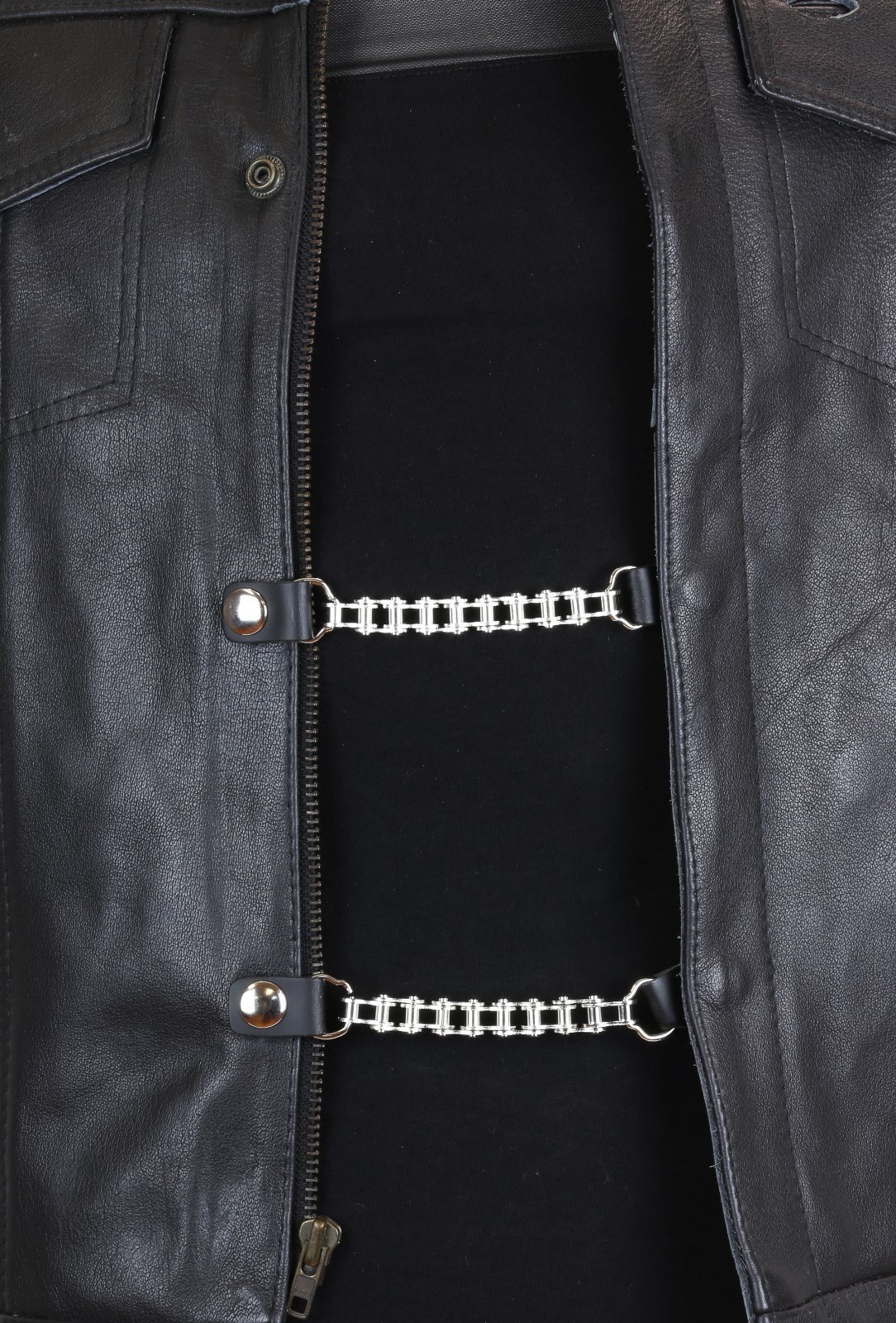 Vest Extenders Bike Chain Motorcycle Biker Leather Jacket  6 Inch-4 Pcs Set