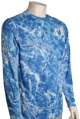 

Футболка Under Armour Iso-Chill Shorebreak Camo LS — Синий Победы / Каролина