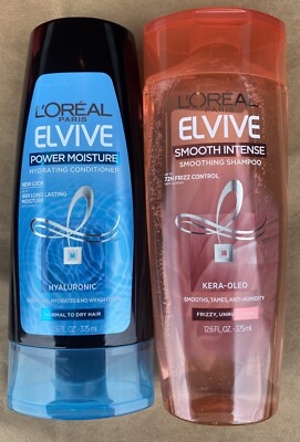 L'Oreal Paris Elvive Smooth Intense Smoothing Shampoo + Elvive Power Moisture