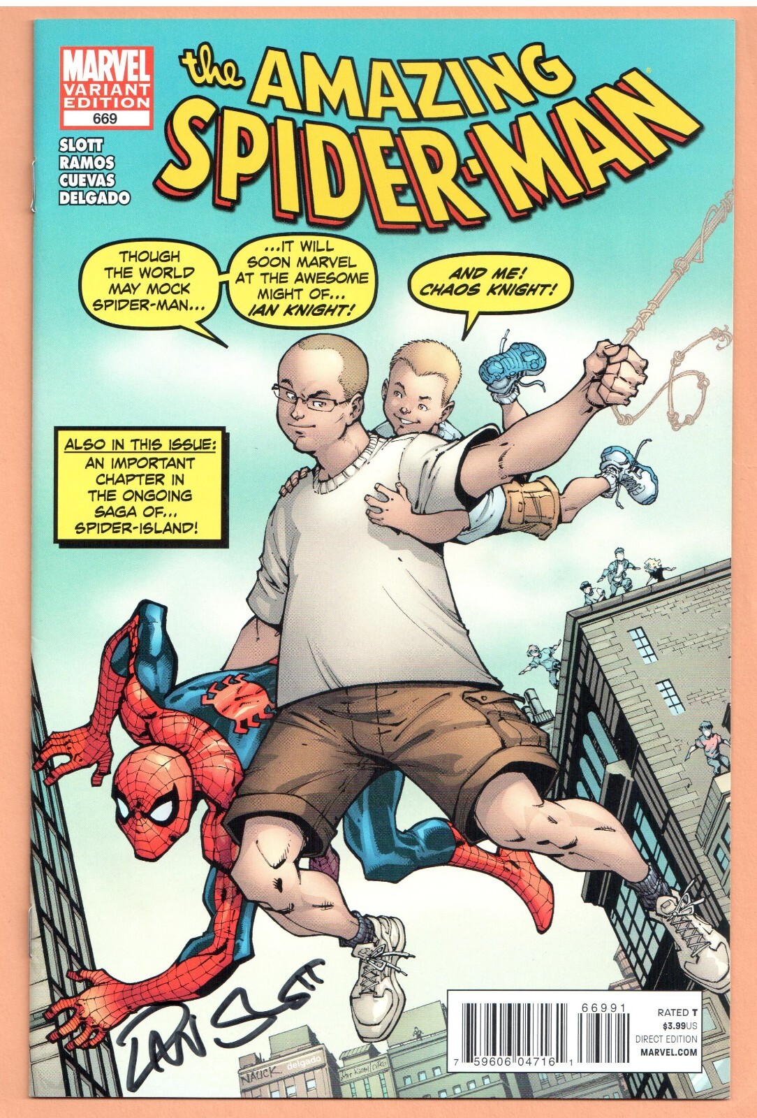 AMAZING SPIDERMAN 669 VARIANT MIDTOWN COMICS CONTEST SIGNED