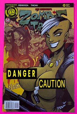 ZOMBIE TRAMP #23 (ACTION LAB DANGER ZONE 2016) XULA RISQUE VARIANT | MENDOZA