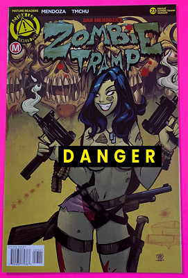 ZOMBIE TRAMP #23 (ACTION LAB DANGER ZONE 2016) TROM RISQUE VARIANT | MENDOZA