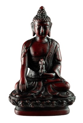 Shakyamuni Buddha Statue 9.7 Cm Bhumisparsha Mudra Resin Nepal #9384