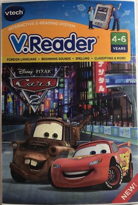 Cars 2 Vtech V.Reader Interactive E-reading System