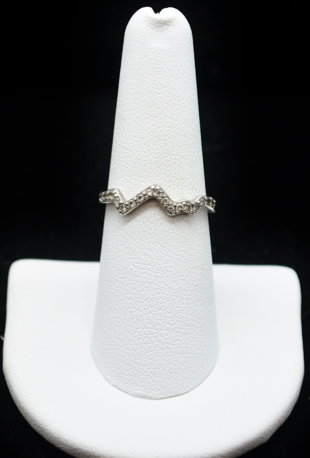 Sterling Silver Zig Zag Design Ring SZ 7.75 FMA882 | eBay
