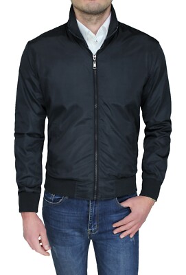 Giubbotto uomo Diamond nero impermeabile estivo leggero casual antivento