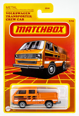 2021 Matchbox Target Retro 2 Volkswagen Transporter Crew Cab NO