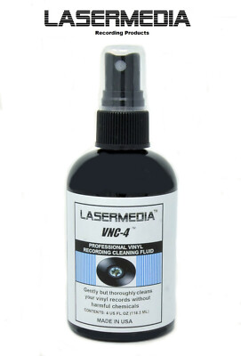Lasermedia VNC-4 Professional Record Cleaner 4 Ounce Spray Bottle Made in USA