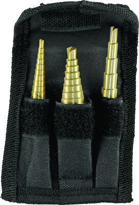 Performance Tool Step Drill Set 3 Pc W9003