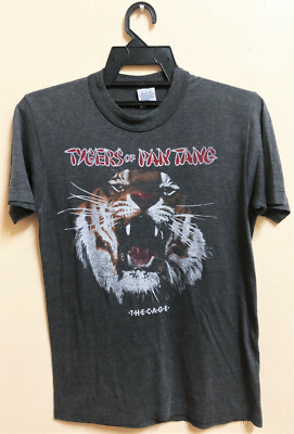 VINTAGE 80's 1982 TYGERS OF PAN TANG ROCK TOUR CONCERT METAL T