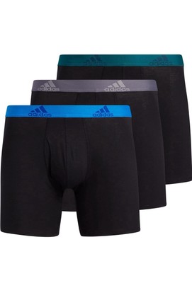 Adidas Performance Stretch Underwear Cotton 3 Pack Boxer Brief Men's Size S