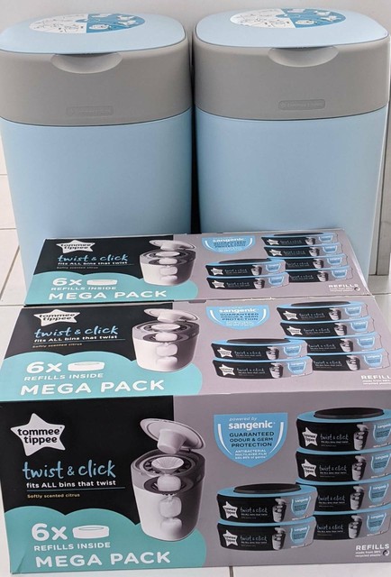 tommee tippee twist & click nappy disposal unit refill cassette