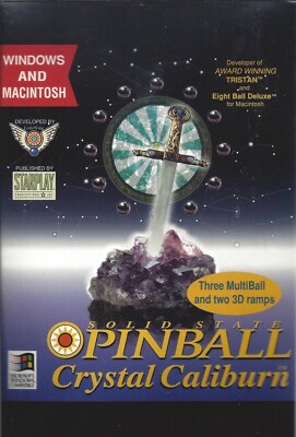Solid State Pinball Crystal Caliburn Windows 1993