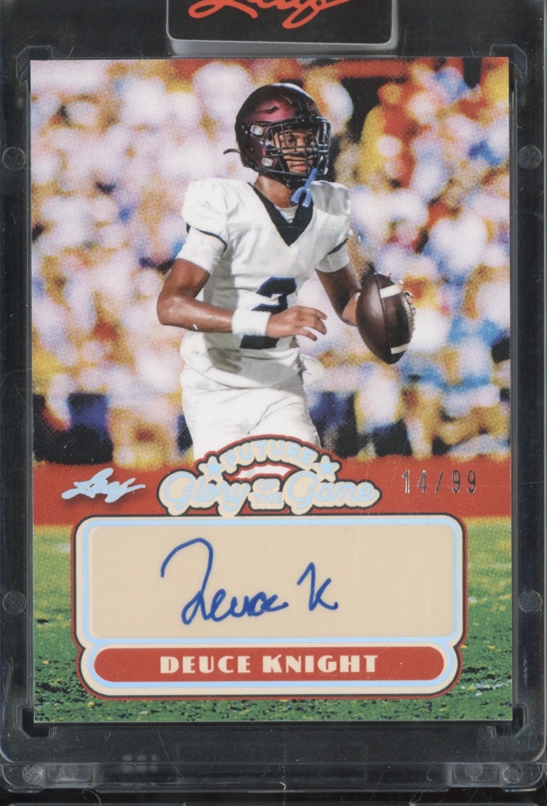 2025 Leaf Future Glory Of The Game Silver Deuce Knight Auto RC Rookie 14/99