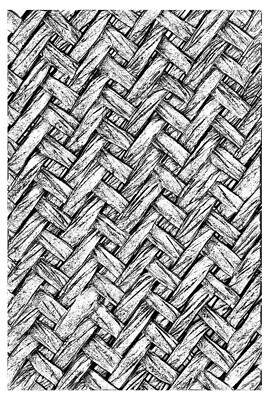 Sizzix Intertwine 3D Embossing folder #664759 Retail $12.99 designer Tim Holtz