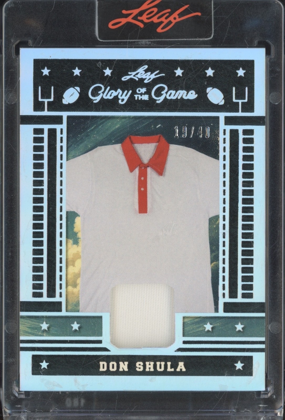 2025 Leaf Glory Of The Game Silver Don Shula Jersey 19/40