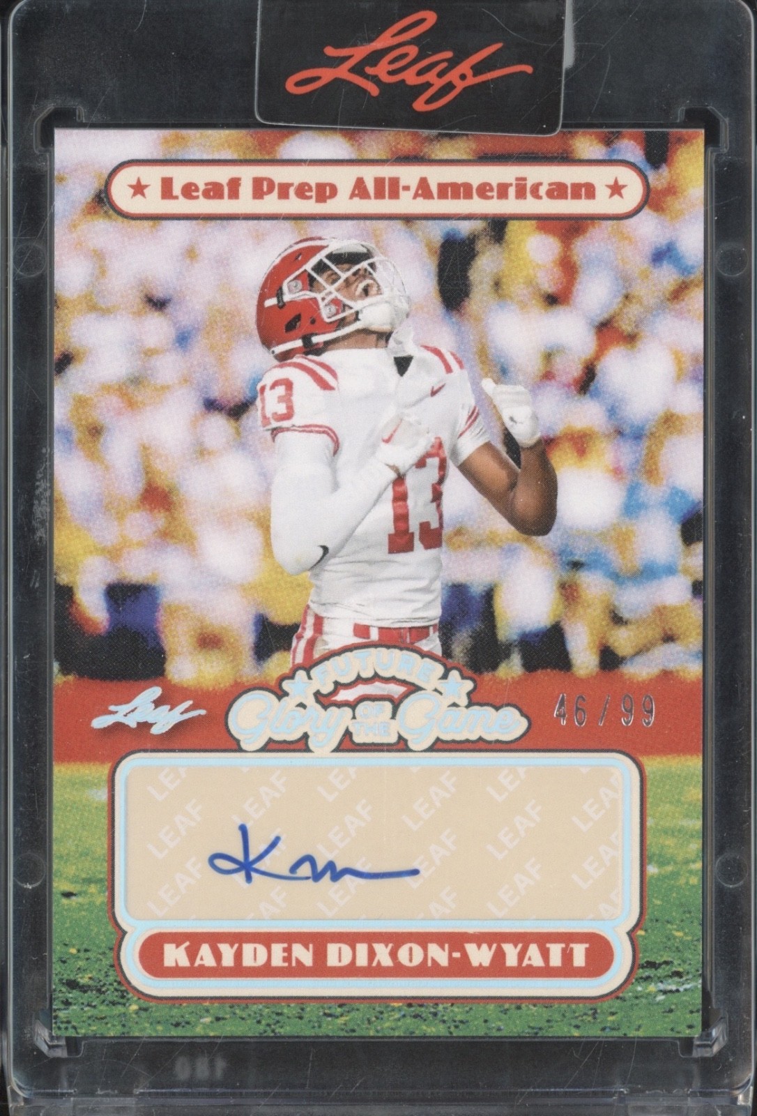 2025 Leaf Future Glory Of The Game Silver Kayden Dixon-Wyatt Auto RC 46/99