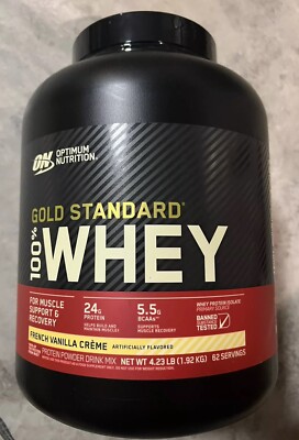 Optimum Nutrition Gold Standard 100% Whey Protein Powder French Vanilla 4.23 lbs