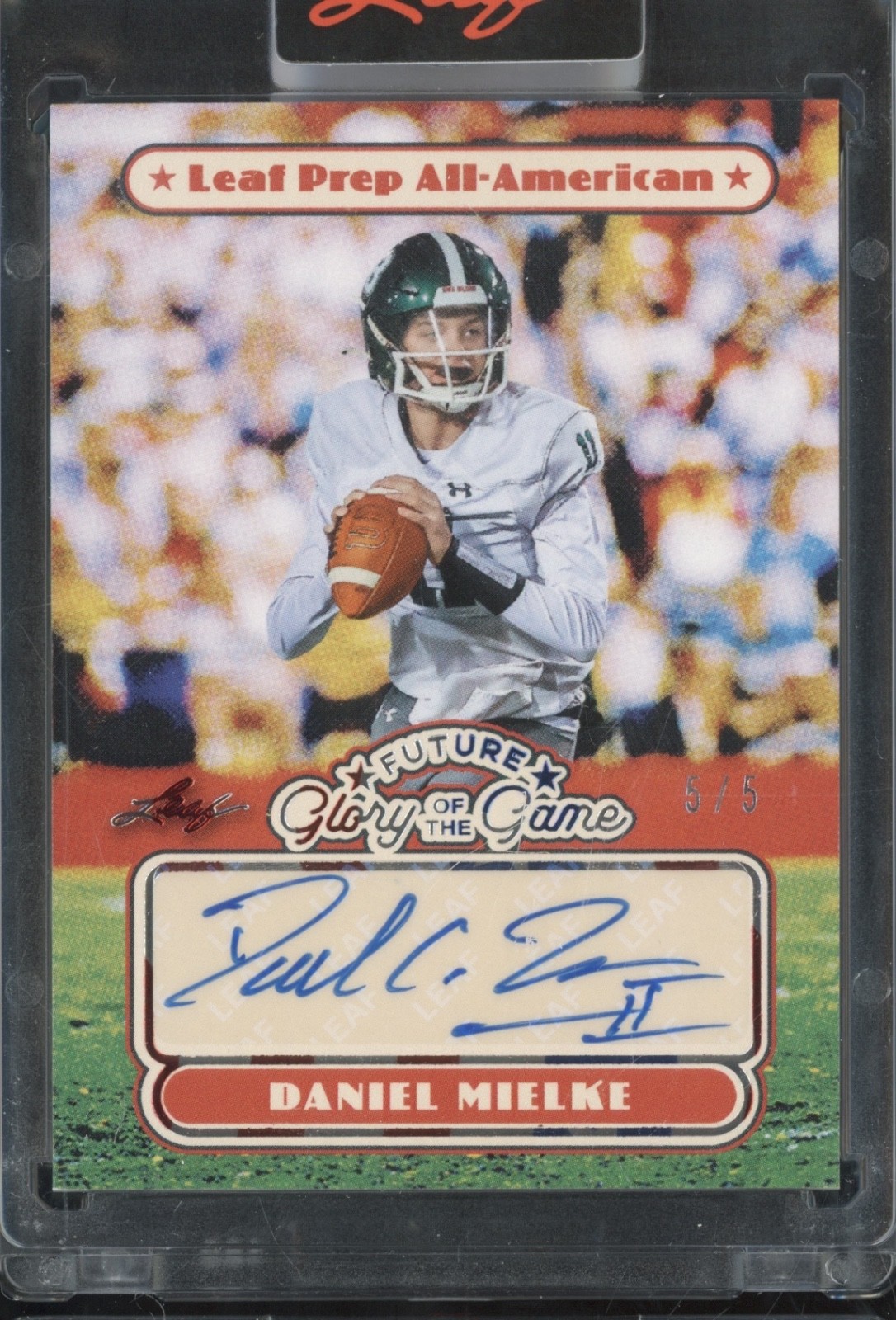2025 Leaf Future Glory Of The Game Red White Blue Daniel Mielke Auto RC 5/5