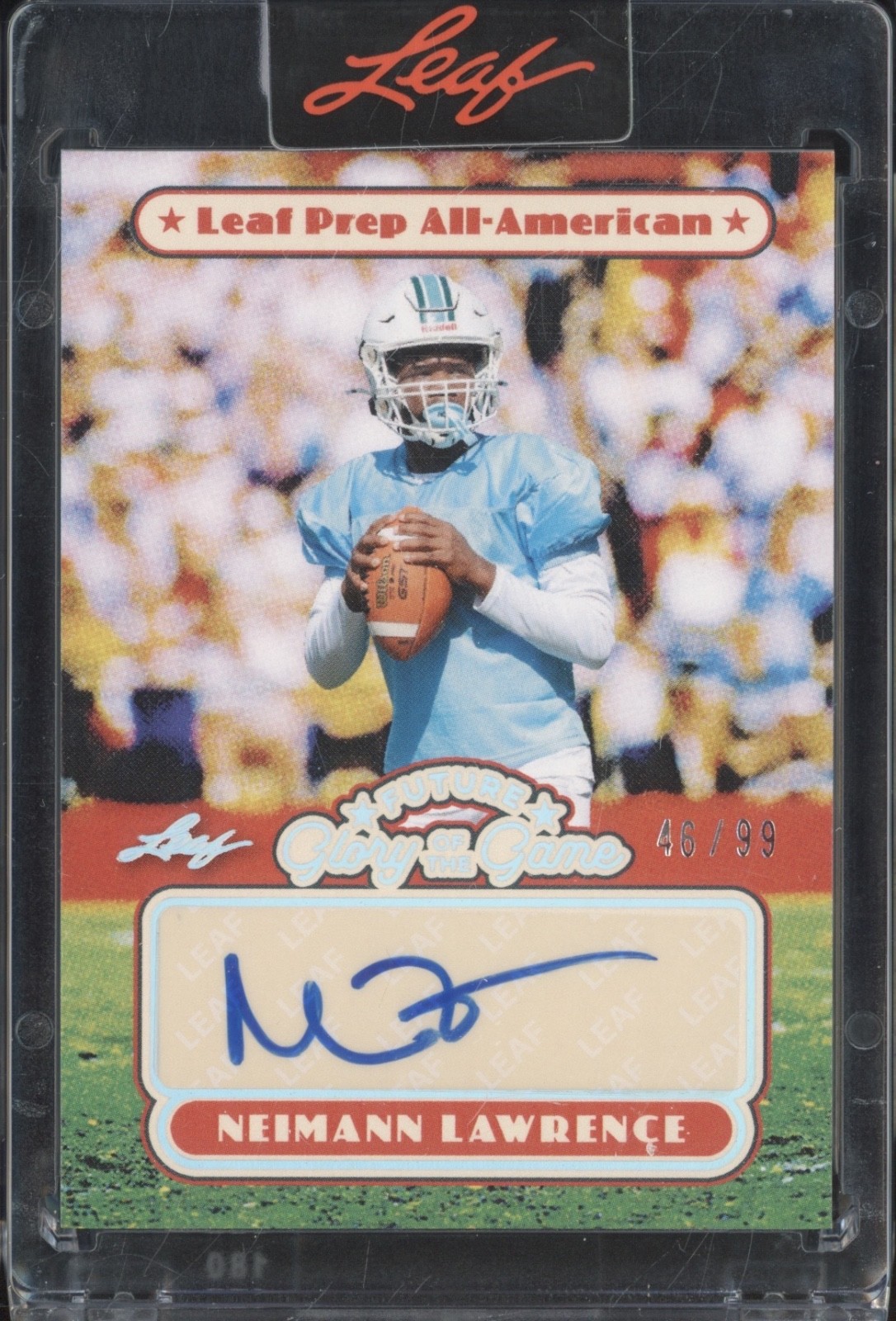 2025 Leaf Future Glory Of The Game Silver Neimann Lawrence Auto RC 46/99