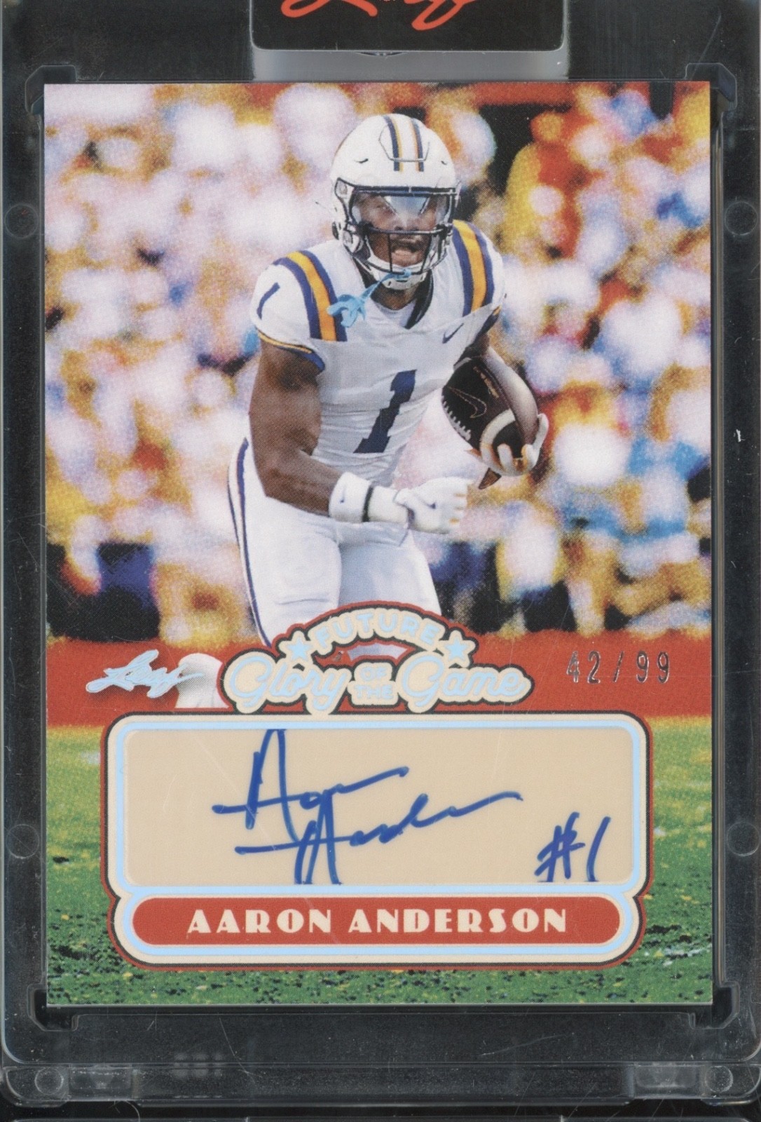 2025 Leaf Future Glory Of The Game Silver Aaron Anderson Auto RC Rookie 42/99