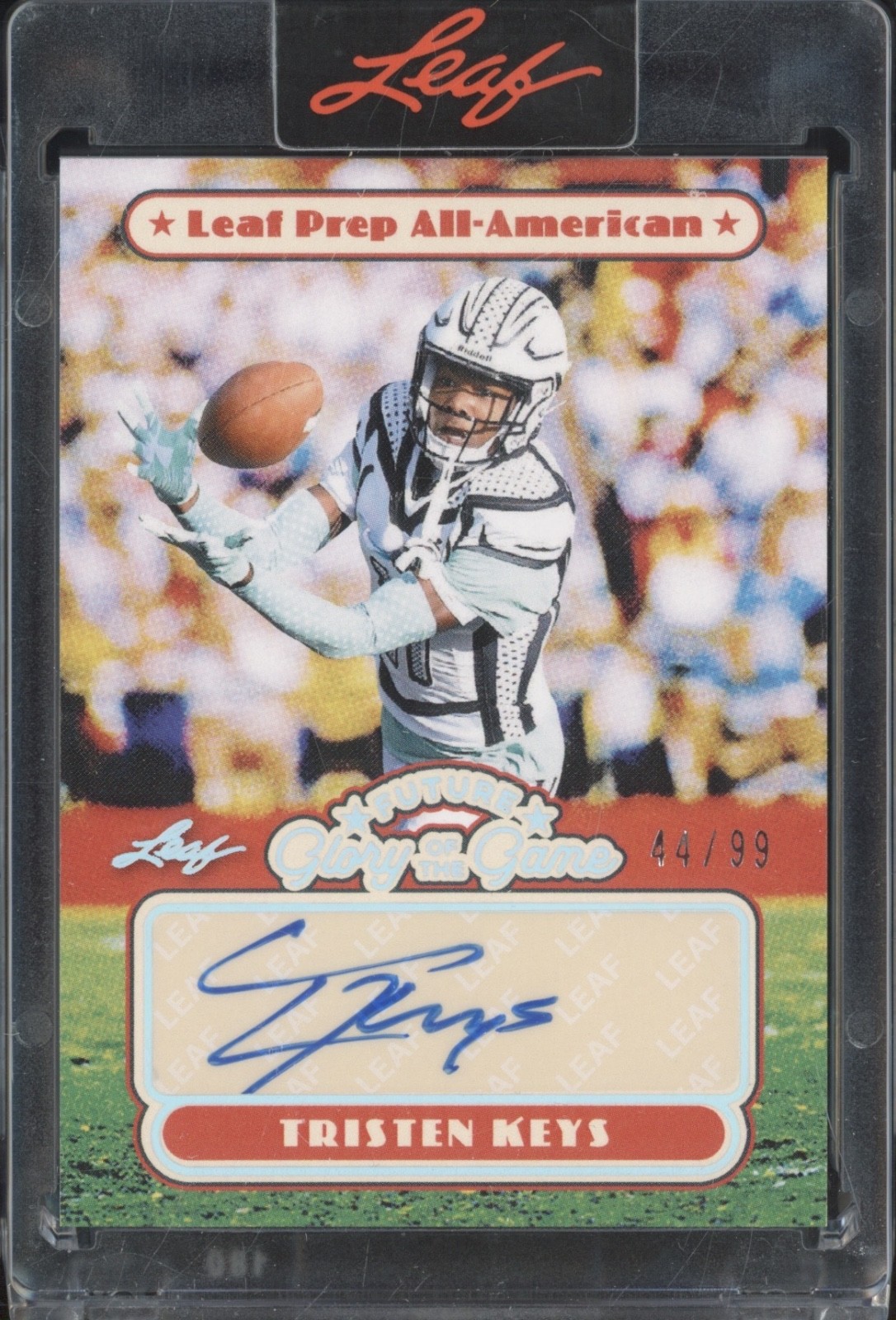 2025 Leaf Future Glory Of The Game Silver Tristen Keys Auto RC 44/99