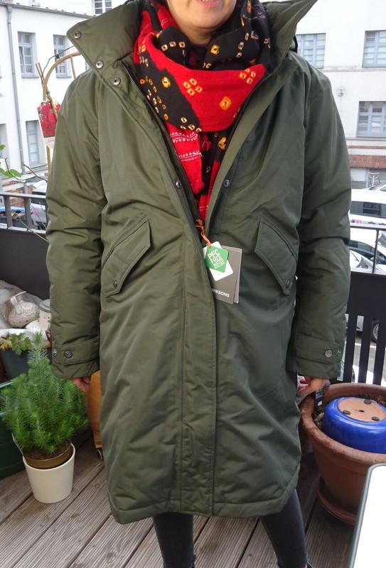 Didriksons Josefine Wns Parka 2 Premium Dam Waterproof Jacke Khaki Gr.42(Xl Neuw