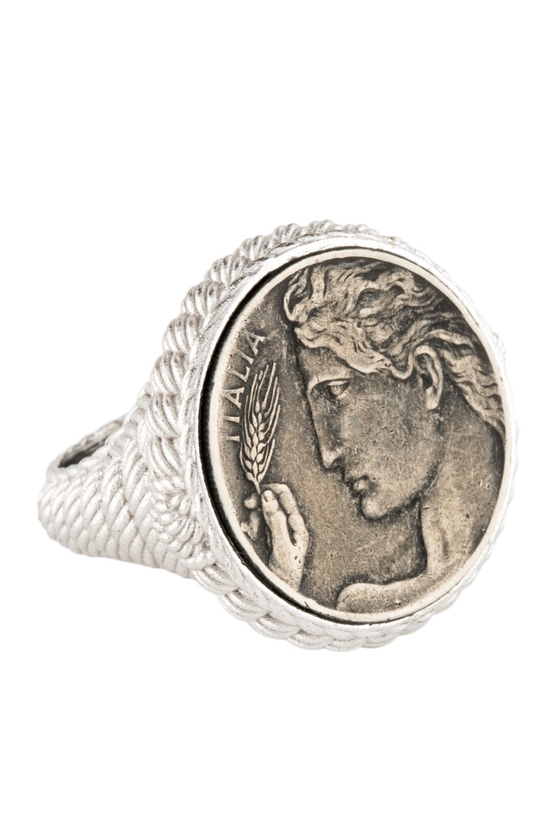 JUDITH RIPKA STERLING SILVER 925 VERONA ROUND TEXTURED COIN JUDITH RIPKA STERLING SILVER 925 VERONA ROUND TEXTURED COIN
