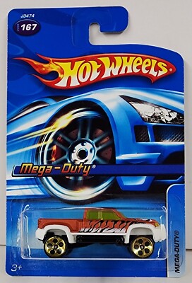 2006 Hot Wheels Mega-Duty #167 Gold 5 DOT (5 Hole)