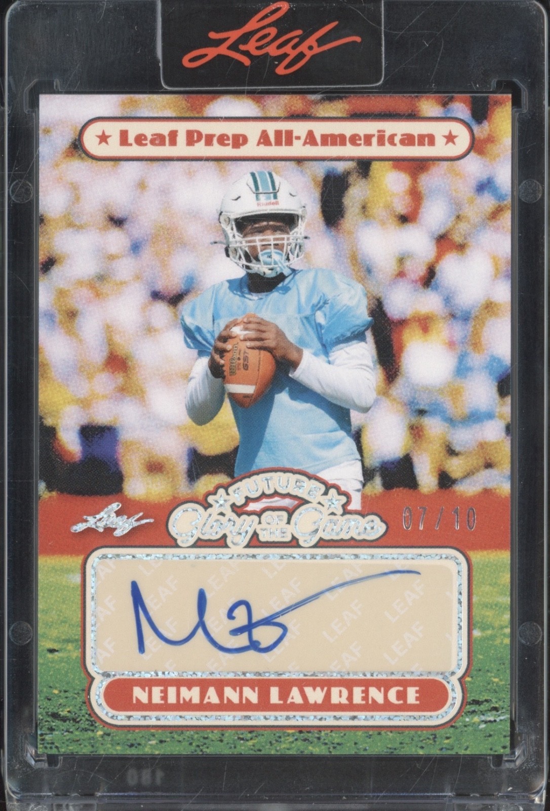 2025 Leaf Future Glory Of The Game Silver Sparkle Neimann Lawrence Auto RC 7/10