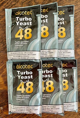 Alcotec Classic 48 Hour Turbo Distillers Yeast (Pack of 6) - Best Value!