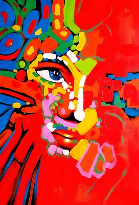 Dancer  #1A, 36x24, 100% Hand Painted Oil Painting on Canvas