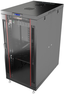 22U 35'' Server Rack IT Enclosure Premium Series PDU FAN LCD (24''w x35''d x43''h)