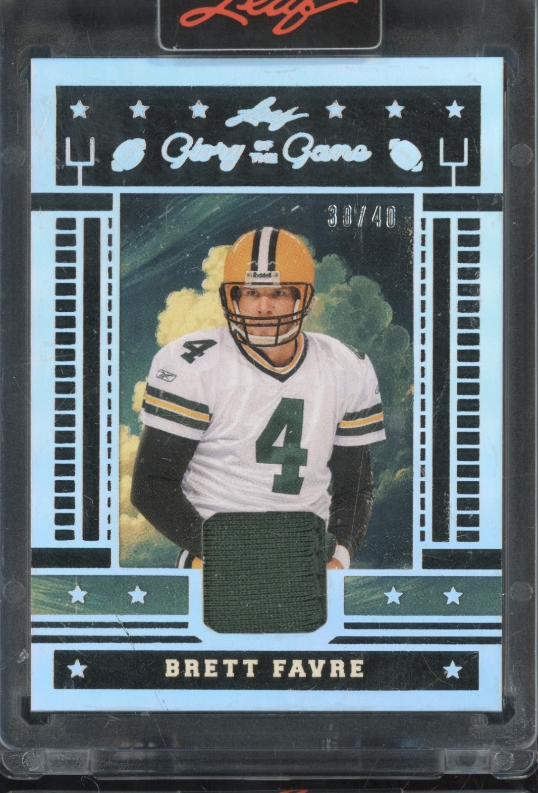 2025 Leaf Glory Of The Game Silver Brett Favre Jersey 30/40