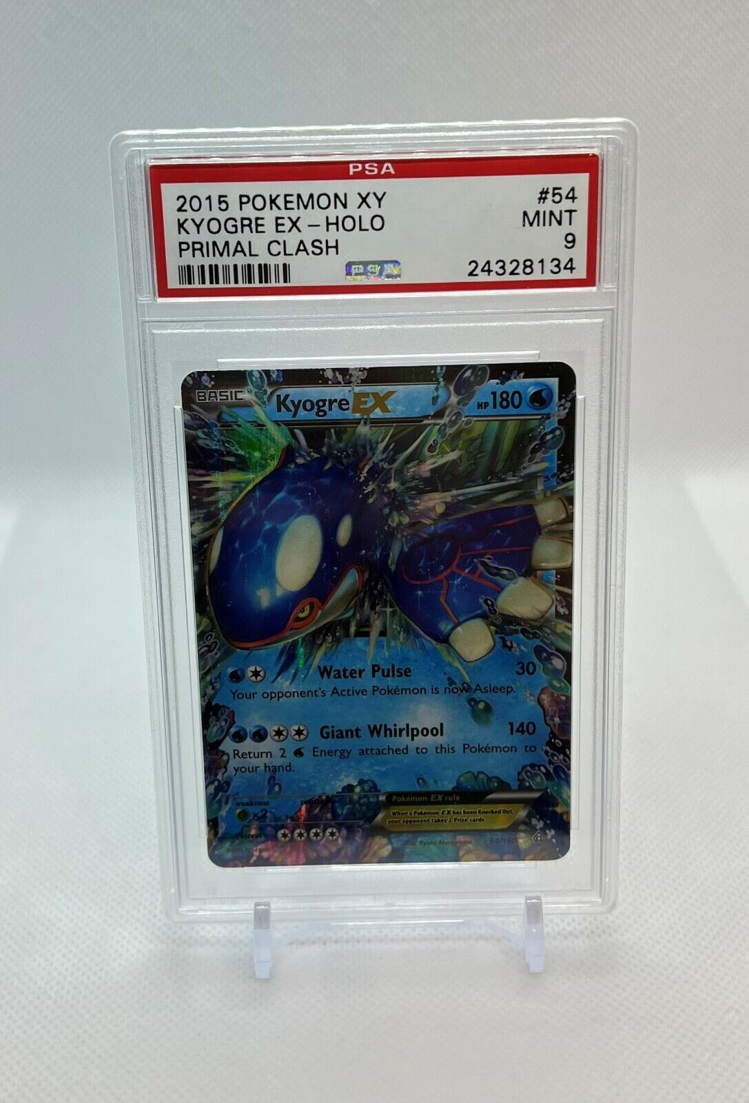 Pokemon Card - Kyogre EX 54/160 - XY Primal Clash - Holo Pokemon Card - Kyogre EX 54/160 - XY Primal Clash - Holo