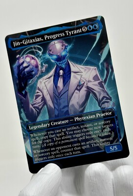 Jin-Gitaxias, Progress Tyrant - High Quality Custom Altered Art Card