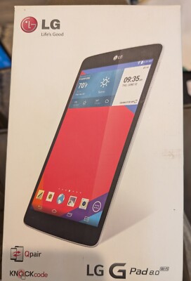 LG G Pad 8.0 16GB (2nd Gen) Android Tablet  Black (Model V480) NEW in open box