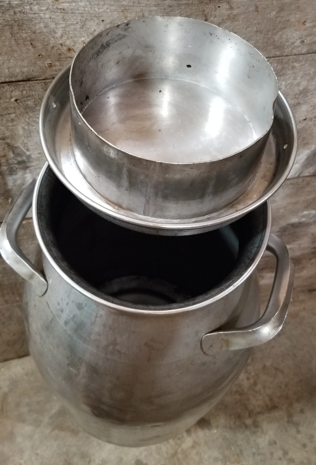 Vintage 40 qt Stainless Steel Milk Can 10 gal Firestone A8087