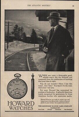 Howard Watches - 1925 - Pocket Watch - Keystone Watch Case - Vintage Magazine Ad