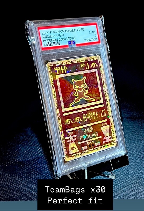 Tcg - 30x Pochettes De Protection (Team Bags) Pour Cartes GradÃ©Es Psa