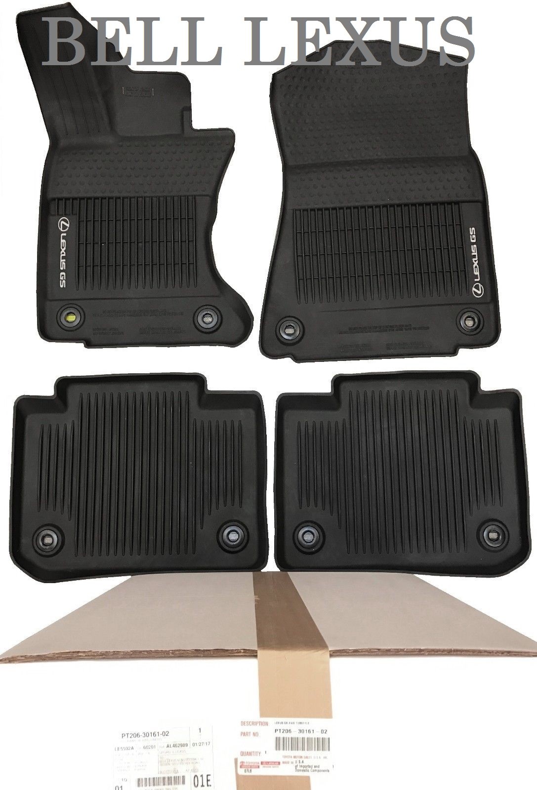 Lexus Oem Factory All Weather Floor Mat Liner Set 20132020 Gs350 Awd