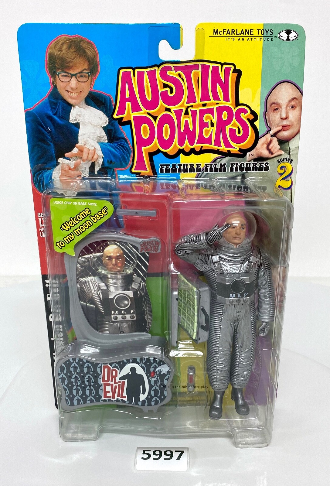 Vintage Austin Powers Dr EVIL in Space Suit McFarlane Toys