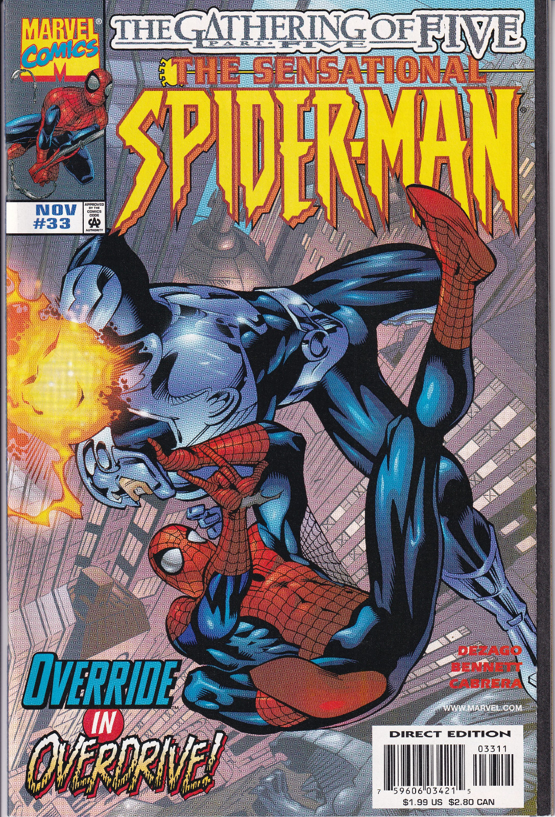 THE SENSATIONAL SPIDER-MAN Vol. 1 No. 33 November 1998